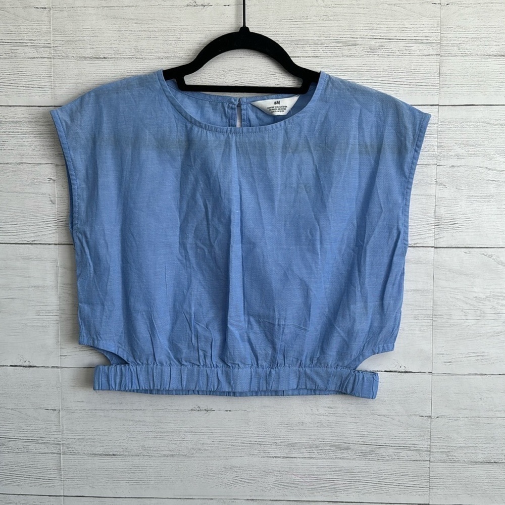 H & M Blue Top / Shorts Set - Picture 2 of 8